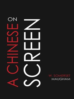 cover image of On a Chinese Screen